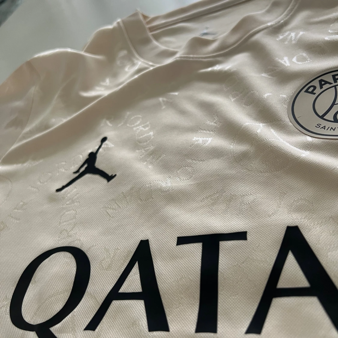 PSG x Jordan beige fotbollströja S Dembele #10 - 3