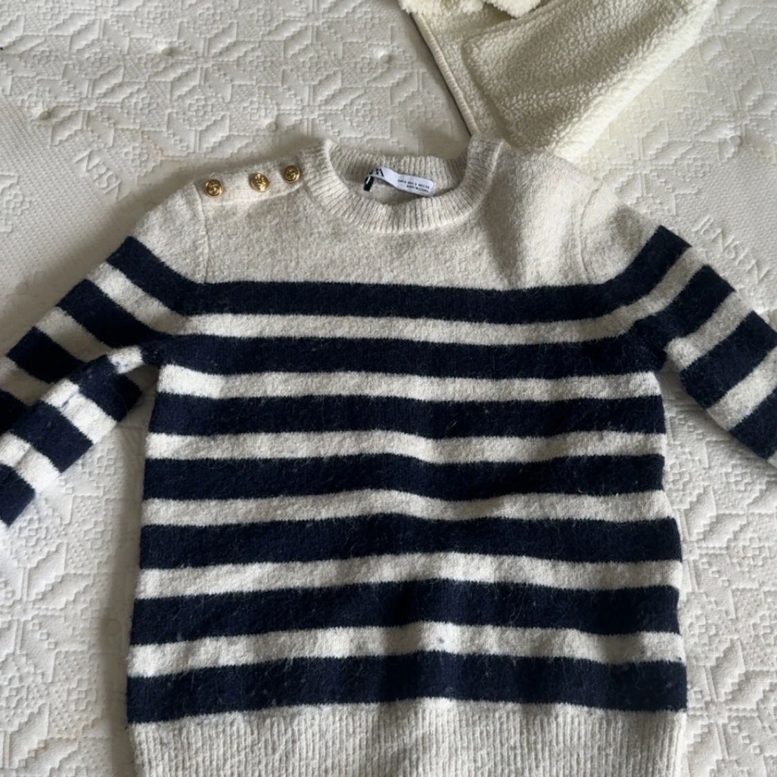 Randig stickad tröja från Zara