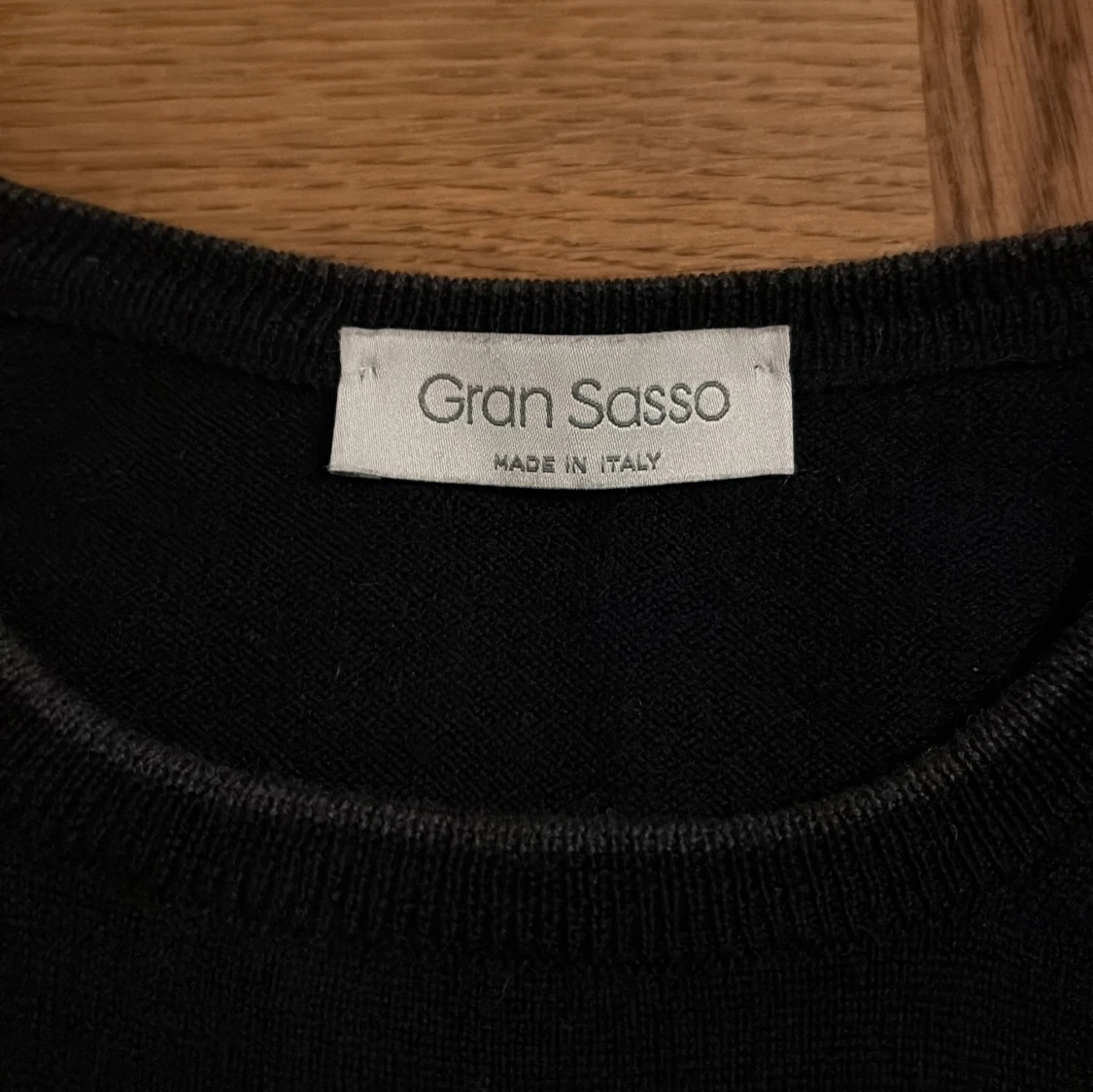 Mörkblå stickad tröja Gran Sasso - 1