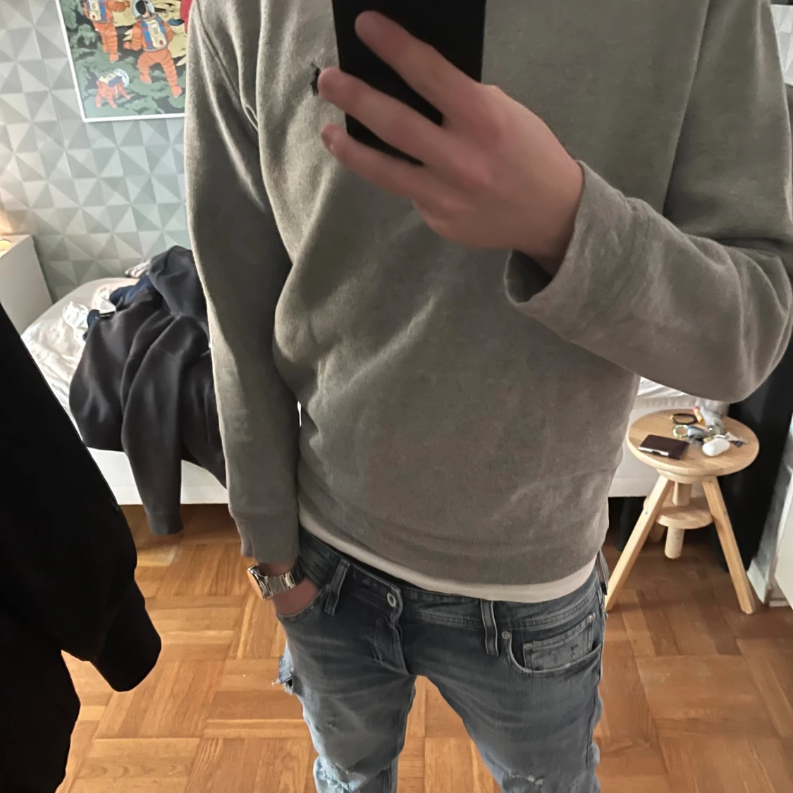 Grå sweatshirt från Polo Ralph Lauren
