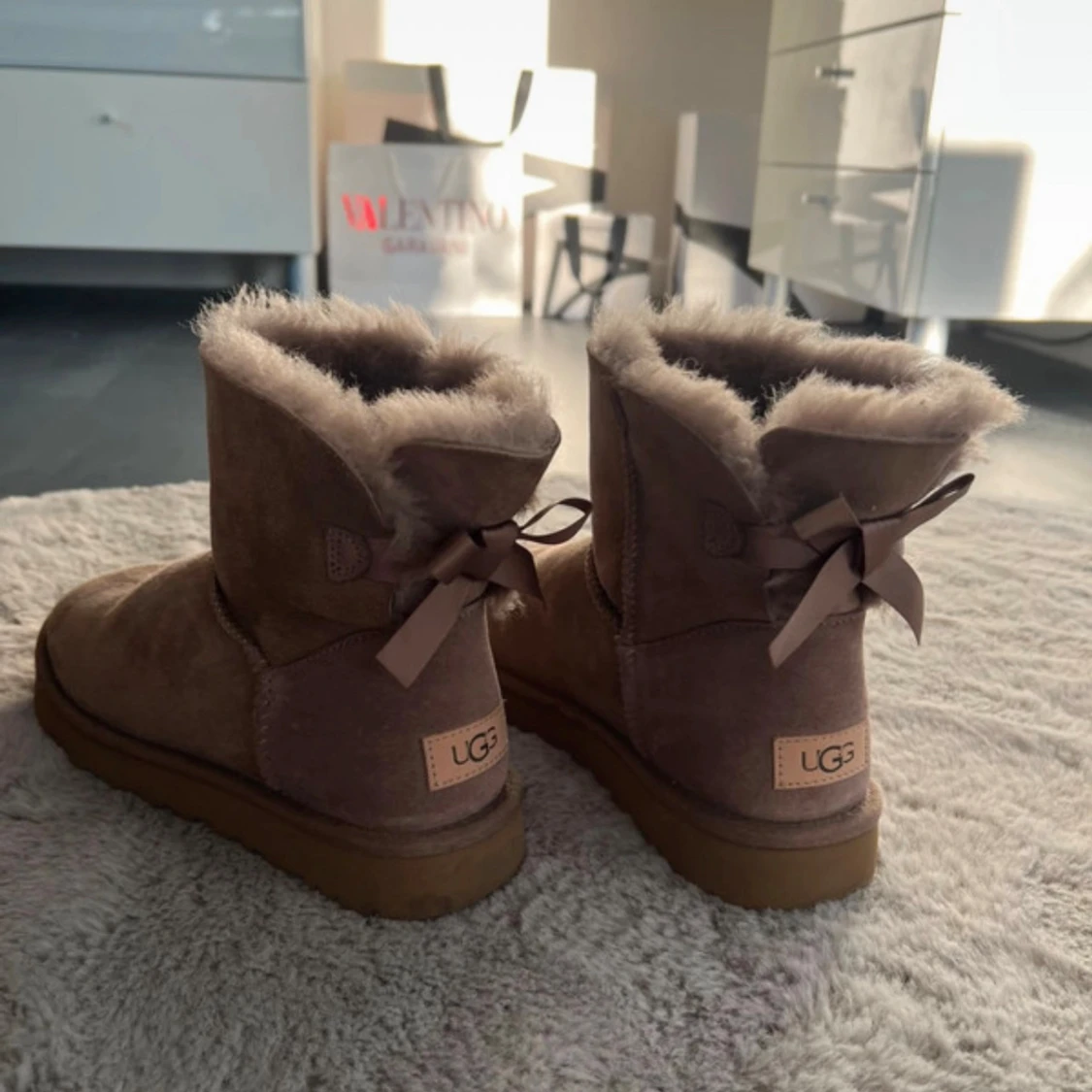 UGG boots med rosett och foder - 1