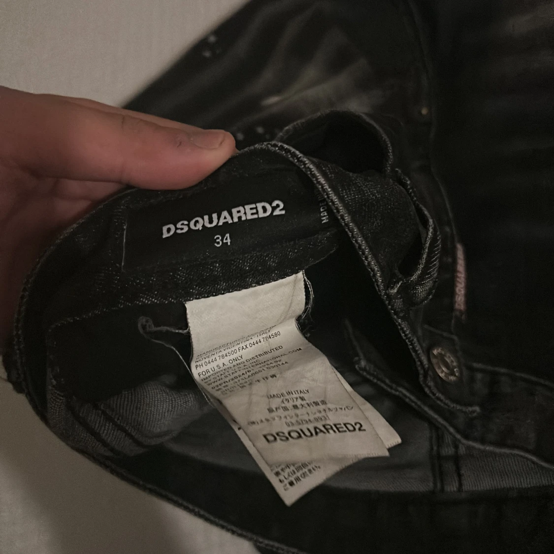 Svarta jeans från Dsquared2 med splatter - 3