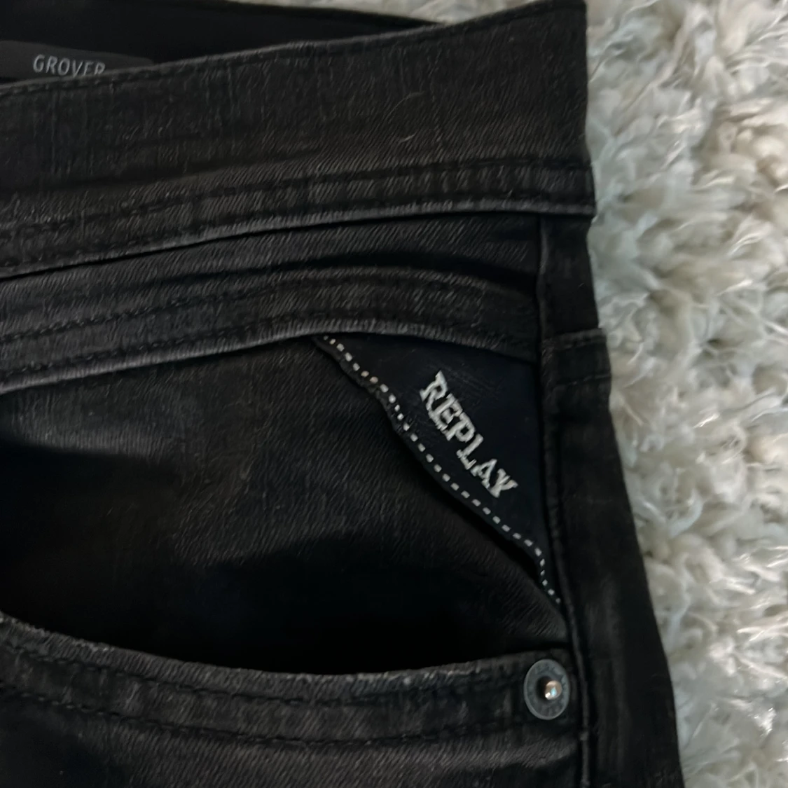 Svarta Replay Grover Hyperflex jeans - 2