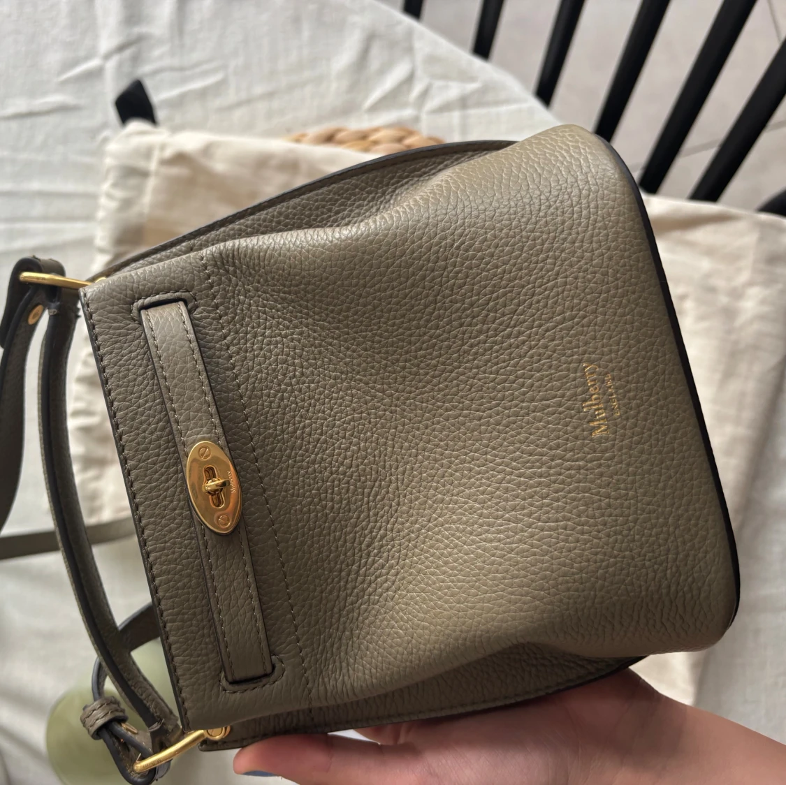 Grön Mulberry Mini Islington axelväska - 2