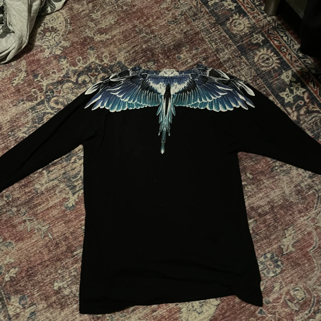 Svart tröja med blått vingtryck Marcelo Burlon - 3