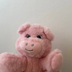 Rosa gosedjursgris - Mycket gott skick, Cirka 15cm i höjd