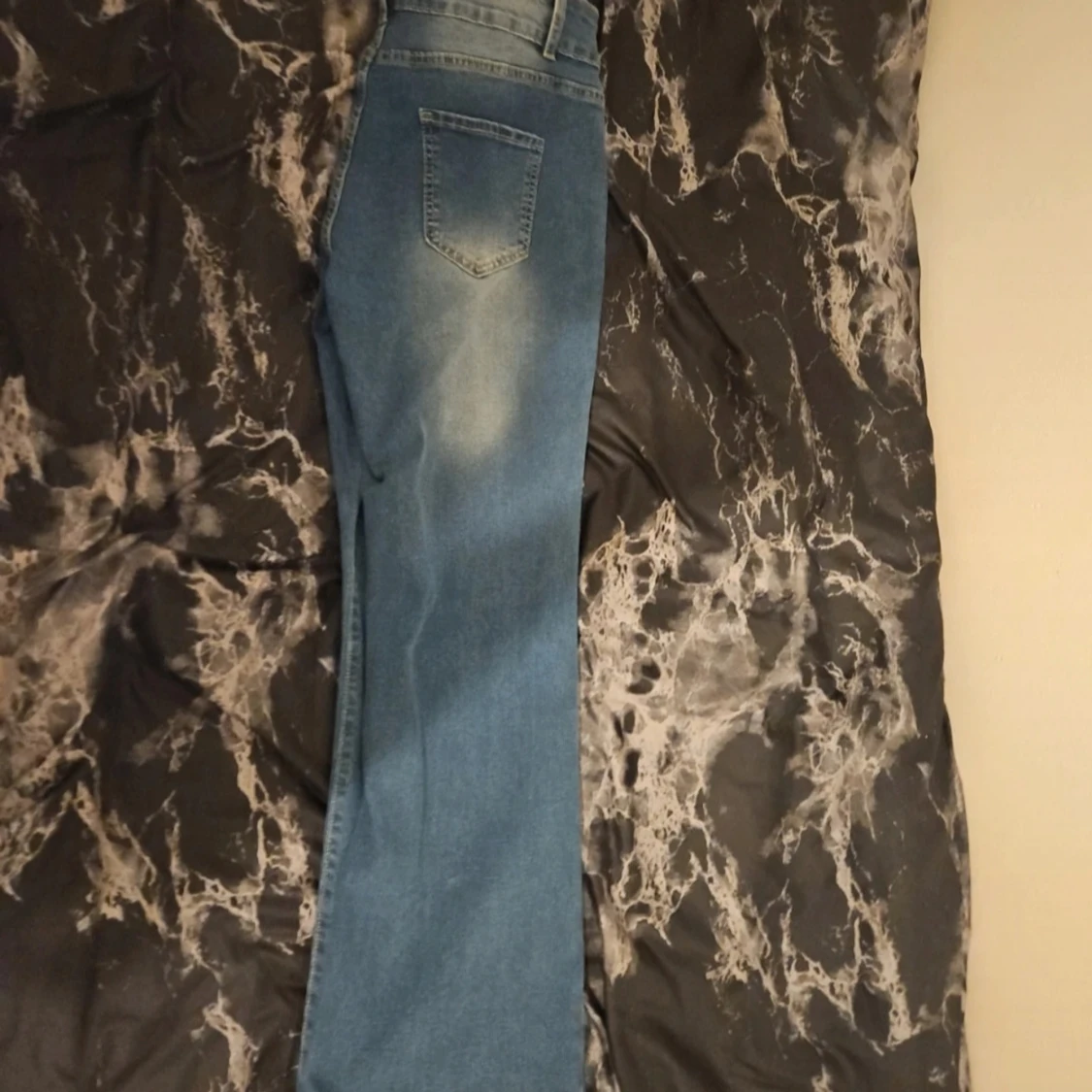 Blå bootcut jeans XL - 1