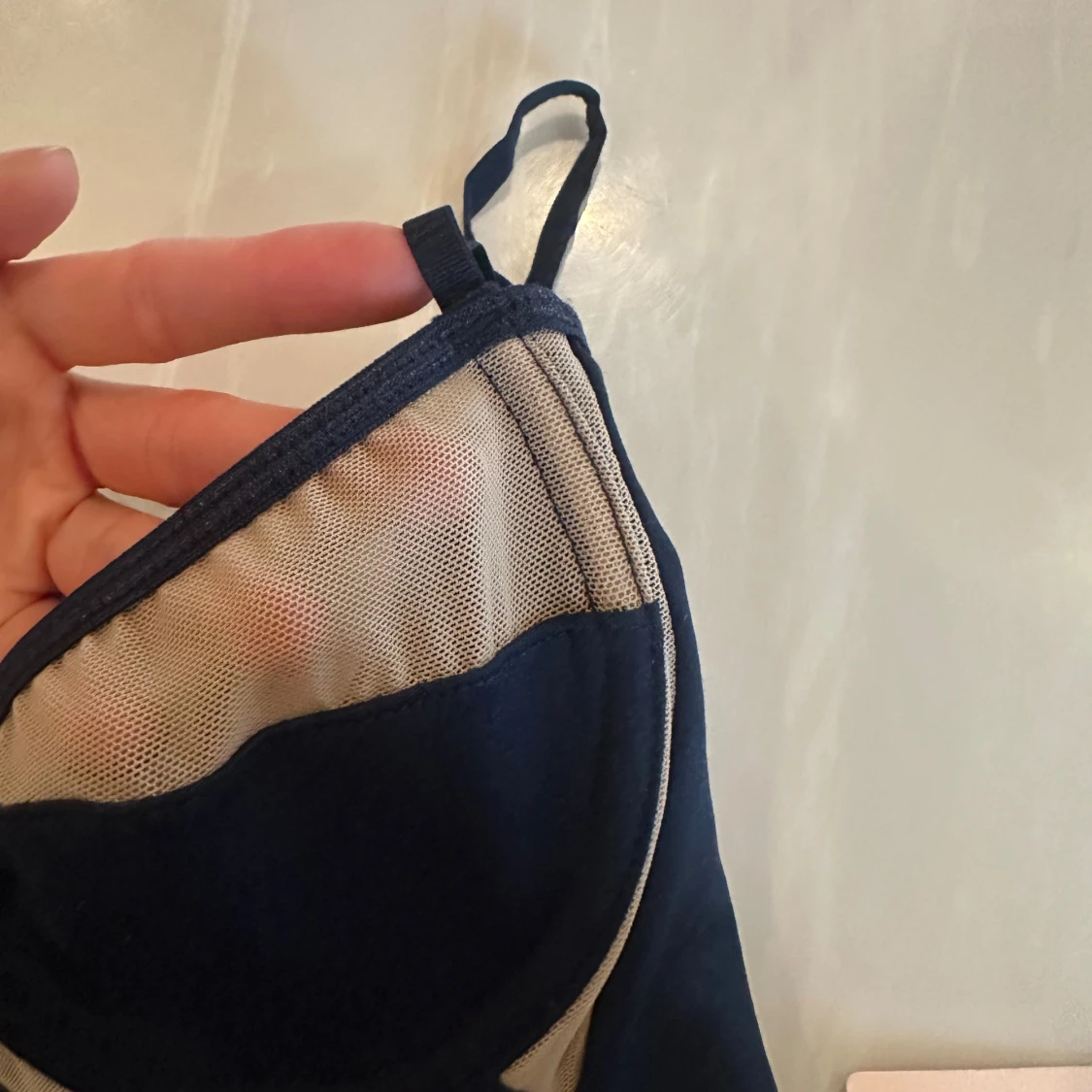 Mörkblå korsett-topp från SHEIN BAE - 3