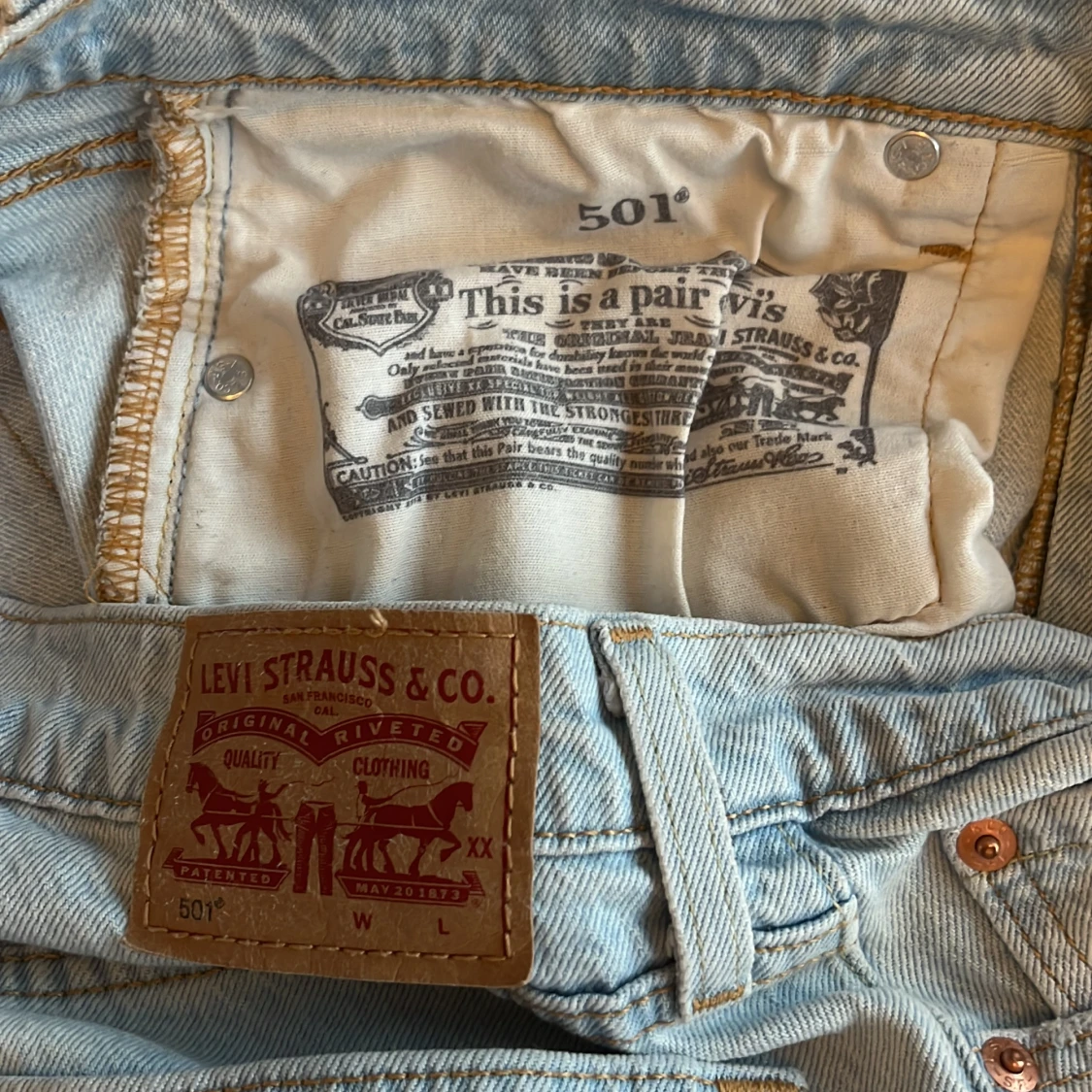 Levi's 501 ljusblå jeans - 2