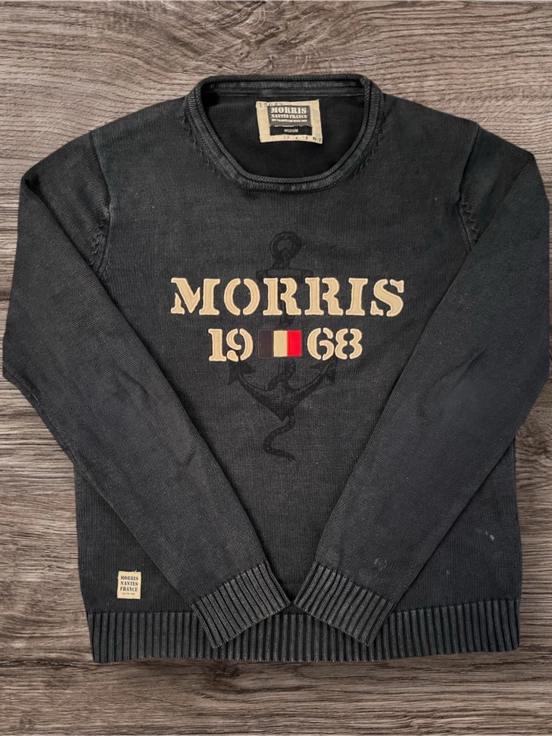 Svart stickad tröja Morris M