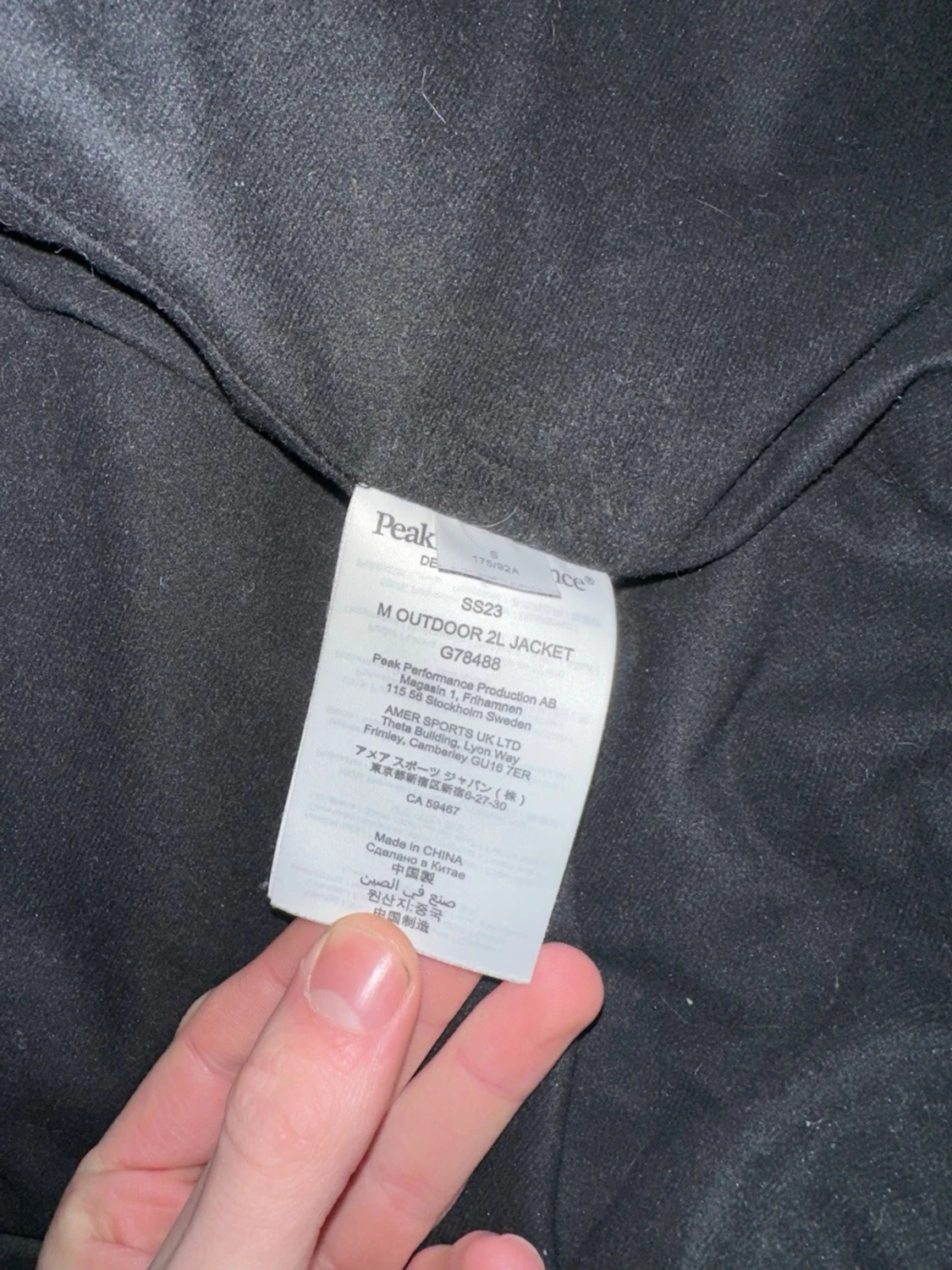 Svart vindjacka Peak Performance  - 4