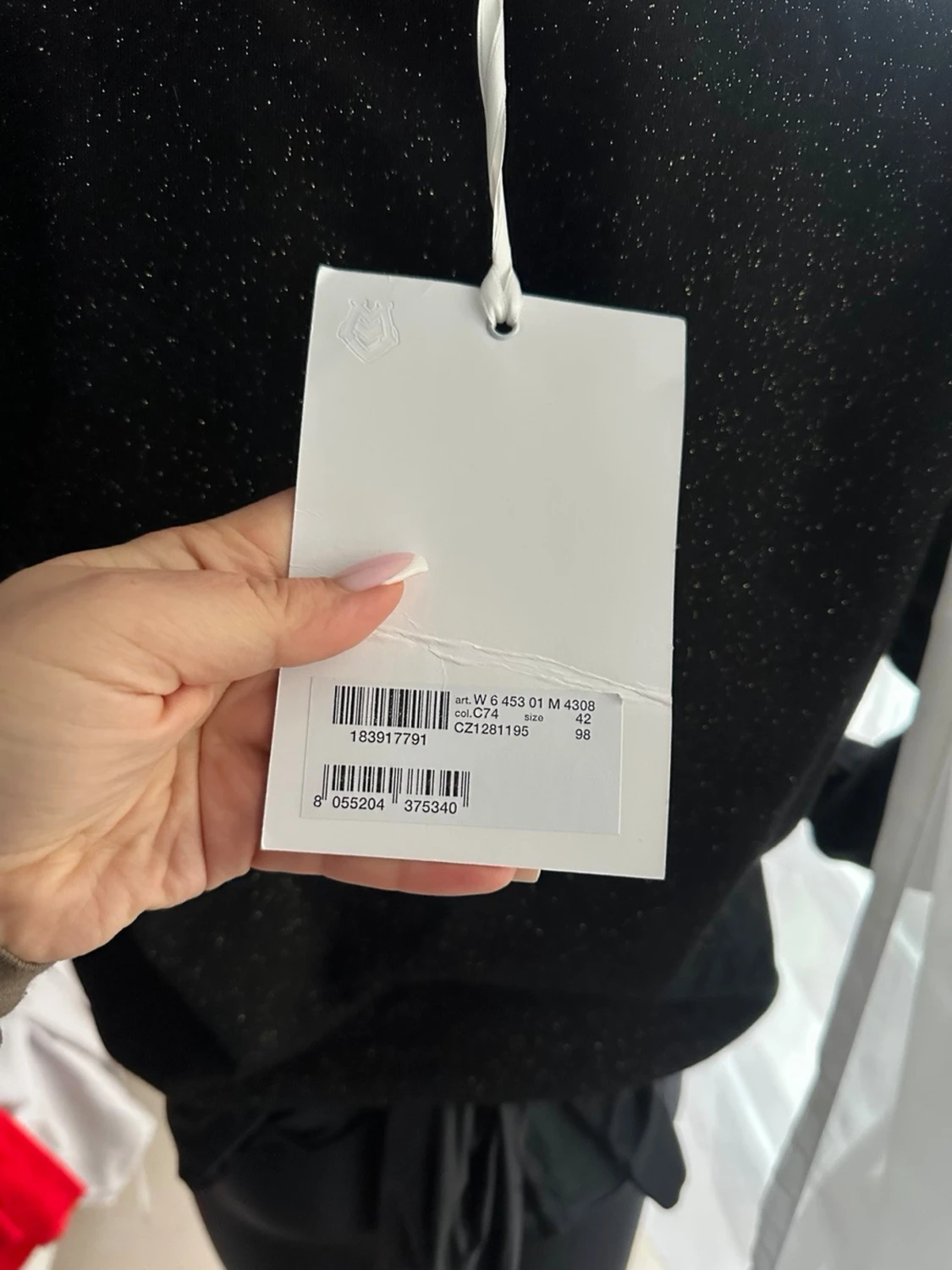 Svart glittrig sweatshirt Love Moschino - 3