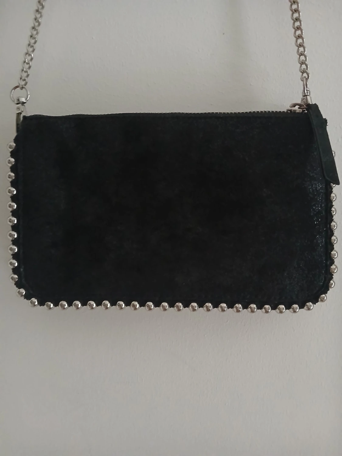 Svart axelväska med kedja från Zara - 2