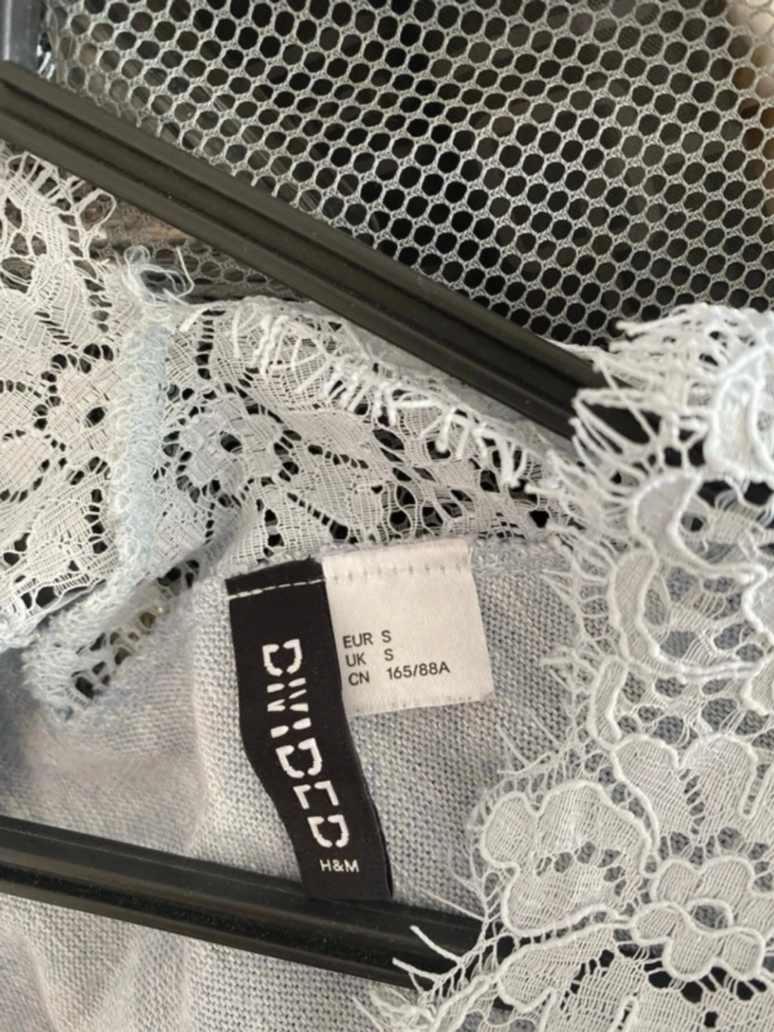 Ljusblå spetsdetaljerad tröja H&M Divided - 2