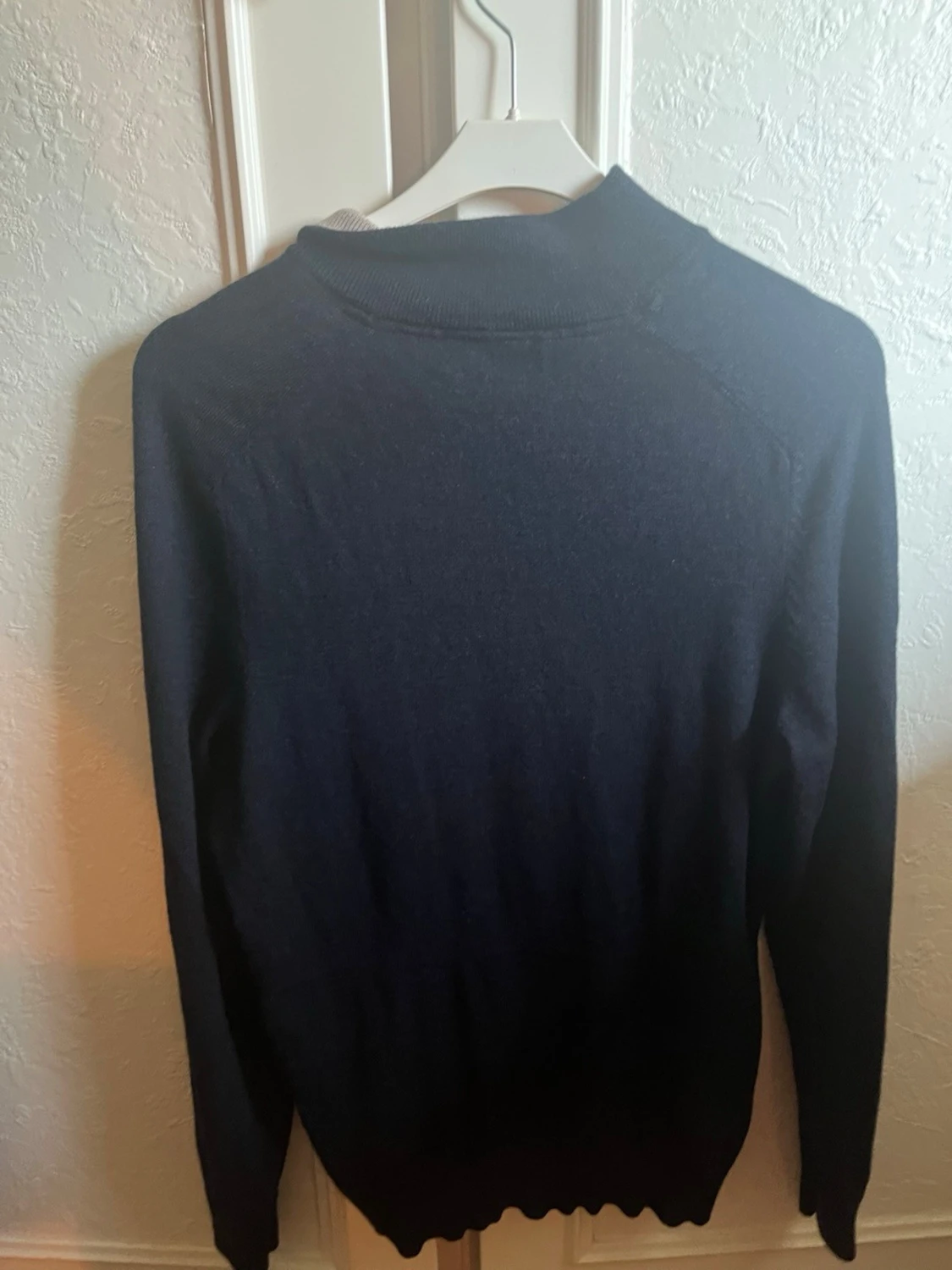 Marinblå half zip tröja Morris M - 1