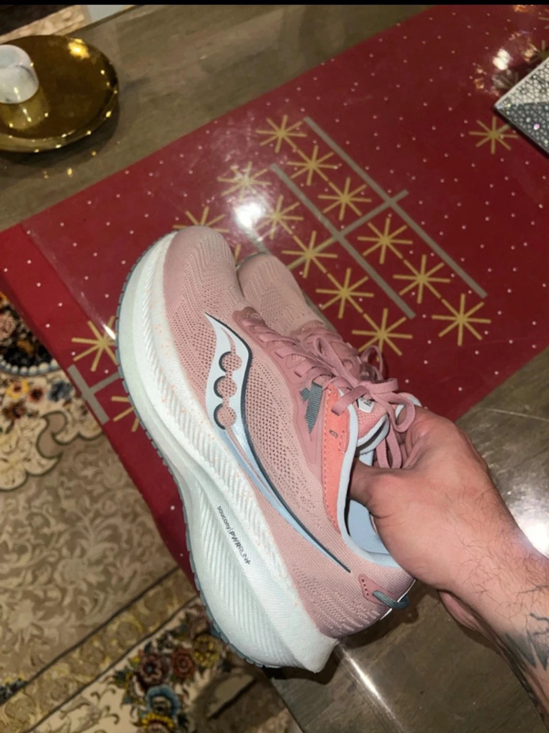 Saucony rosa sneakers med mesh - 3