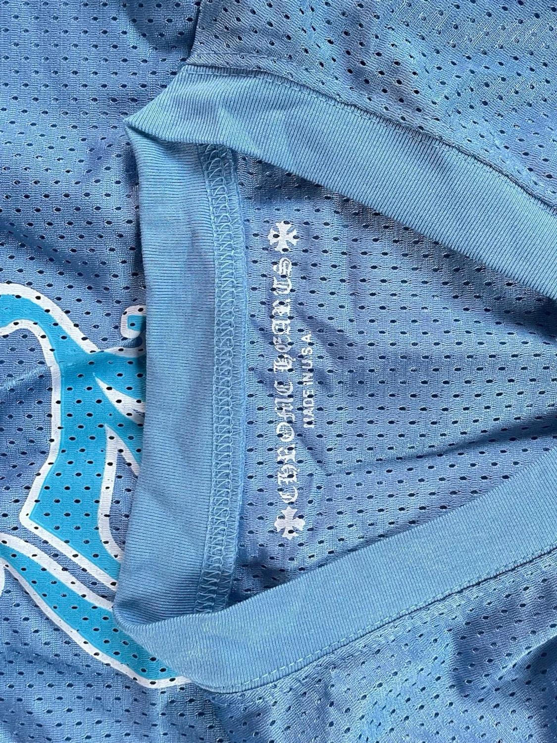 Blå långärmad mesh-topp Chrome Hearts - 1