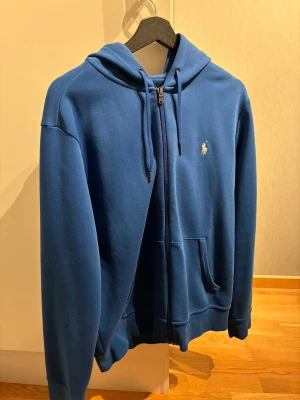 Polo ralph lauren zip hoodie blå - Blå med vit logga och dragkedja 