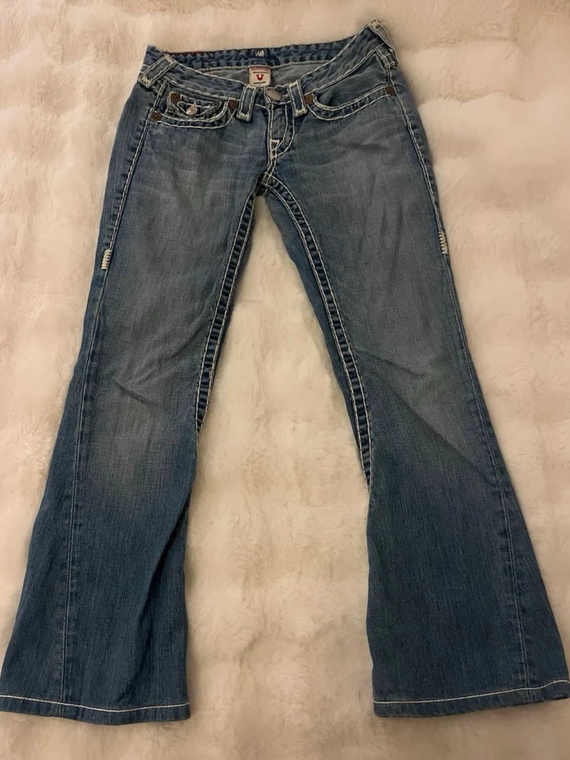 True Religion fat stitch bootcut jeans - 1