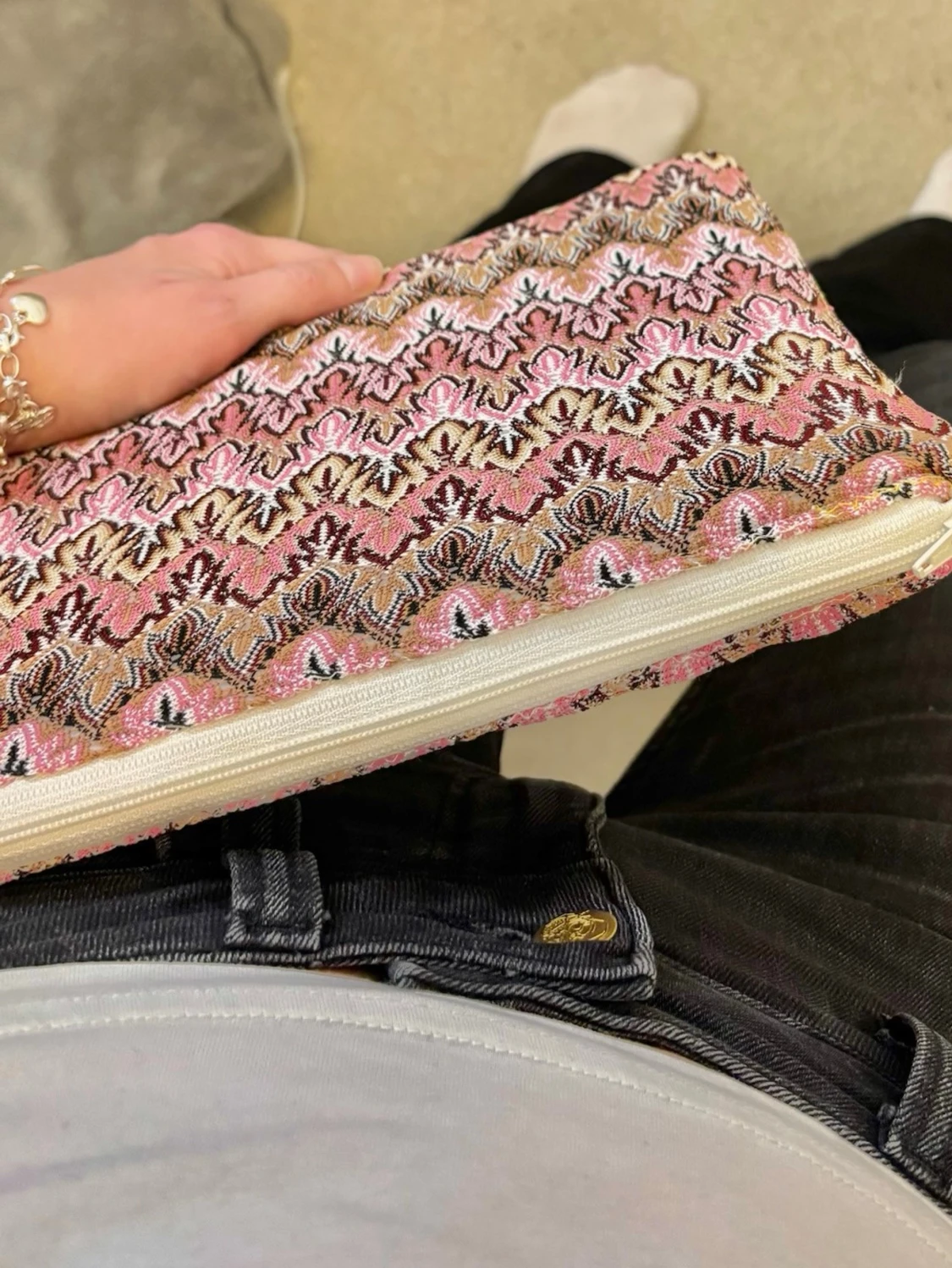 Mönstrad datorväska   - 2