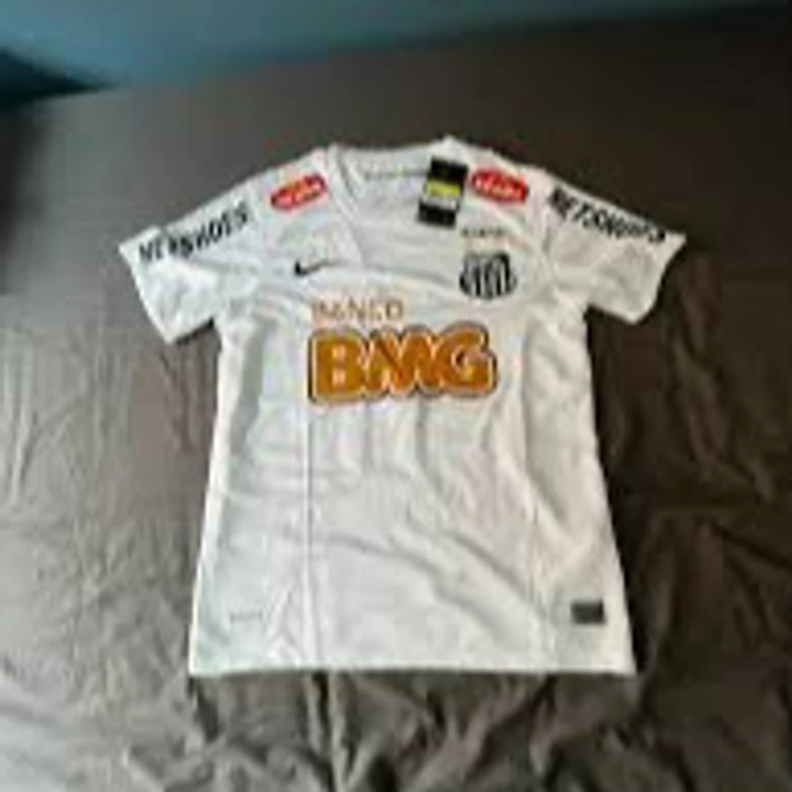 Vit Santos Neymar Jr fotbollströja Nike - 1