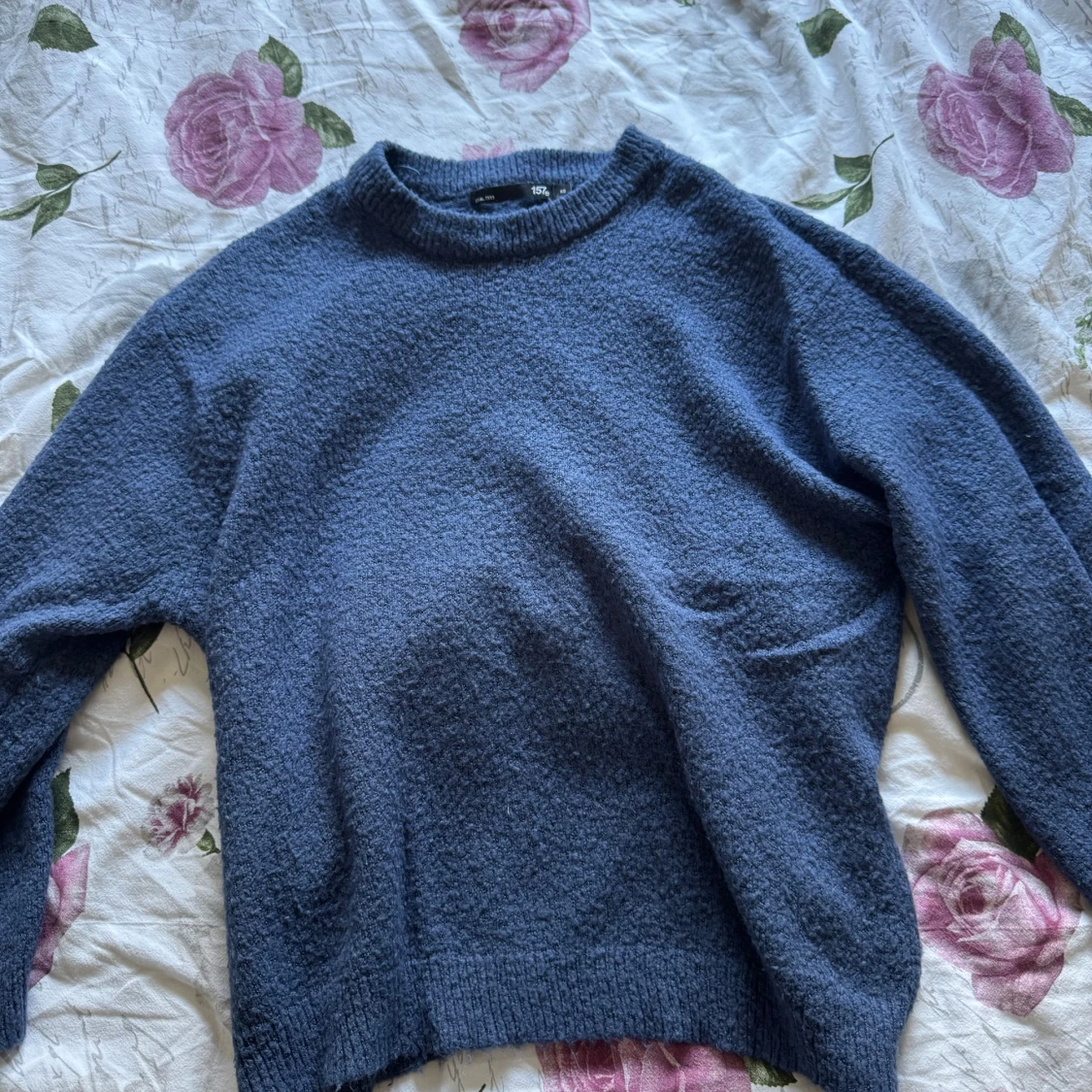 Blå stickad tröja från 157 - 1