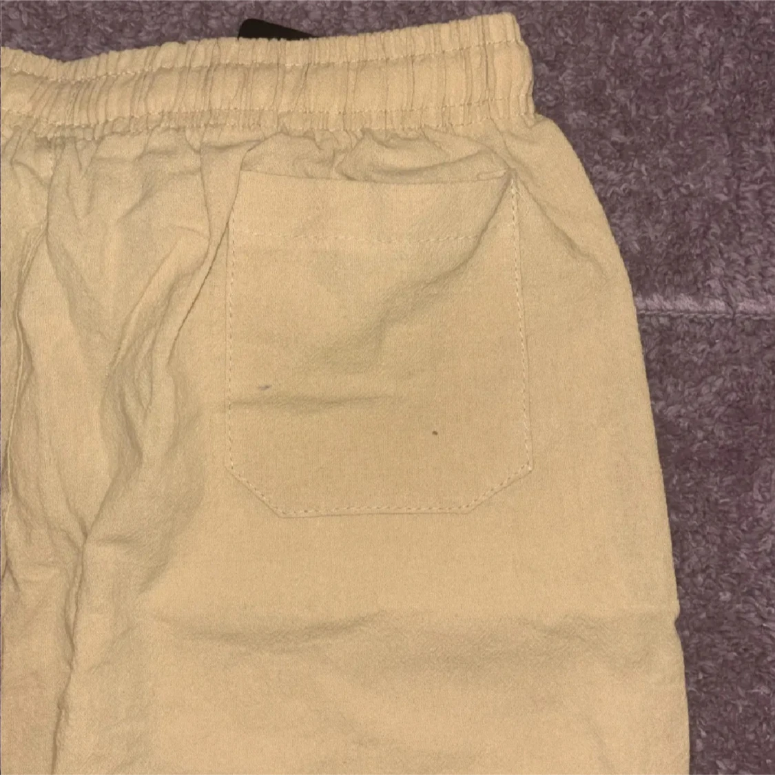Beige shorts med snörning SPORT - 3