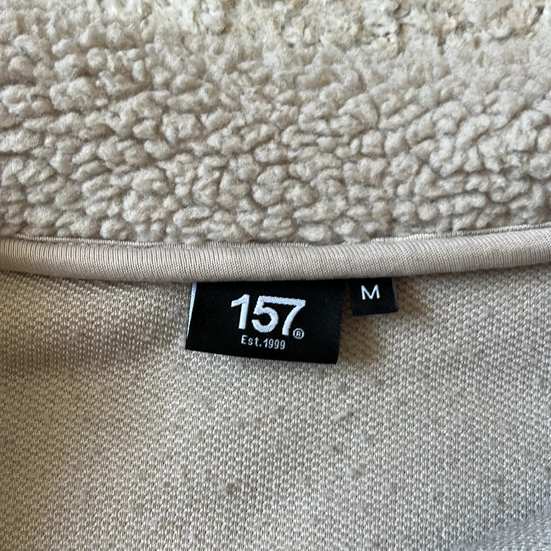 Beige teddyjacka - 1