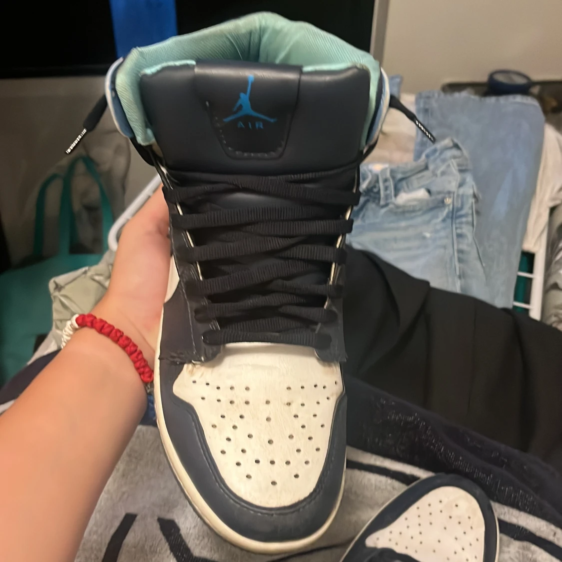 Nike Air Jordan 1 High blå/vit - 3