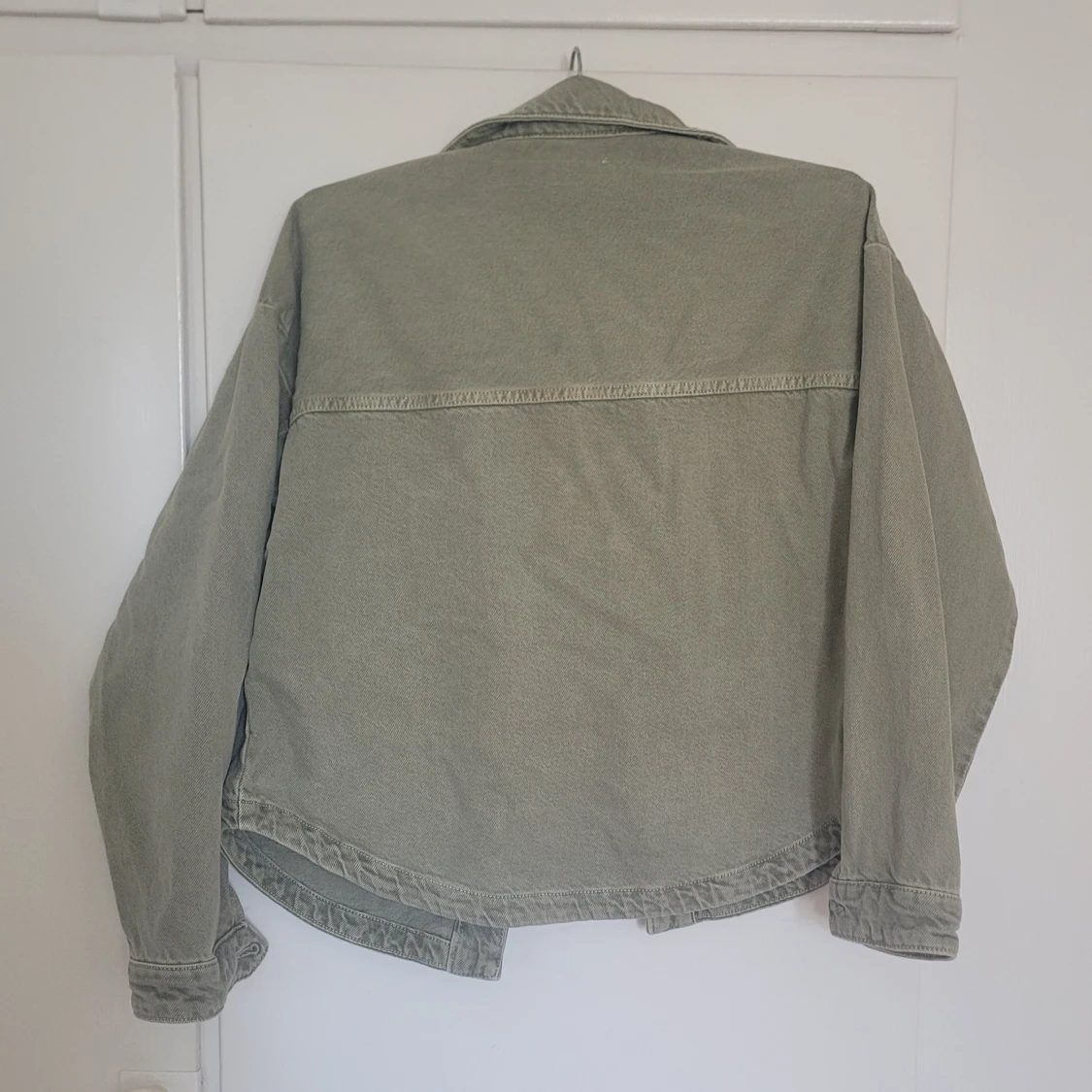 Grön jeansjacka från Zara  - 2