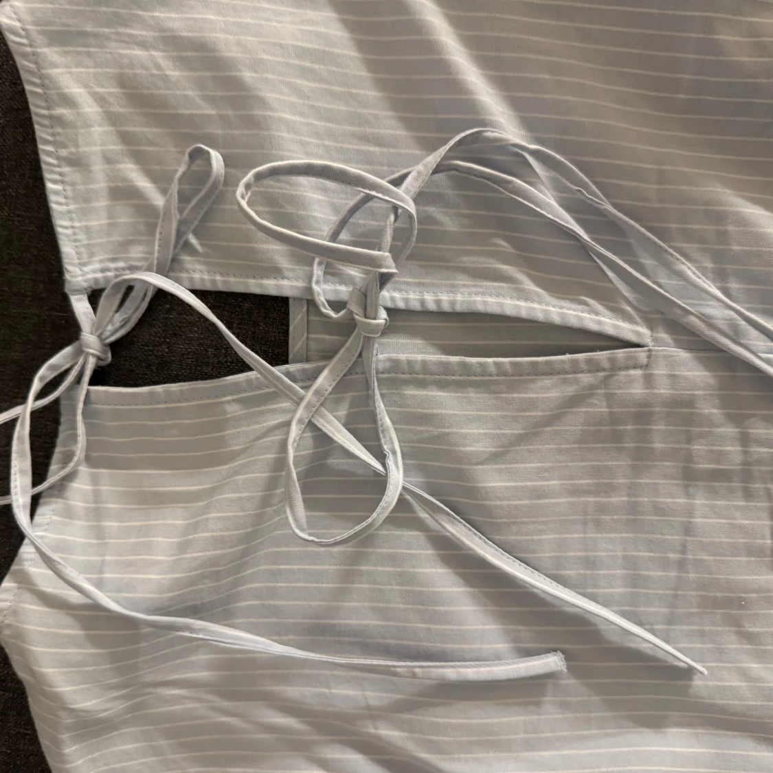 Randig blus med puffärm från H&M Divided - 3