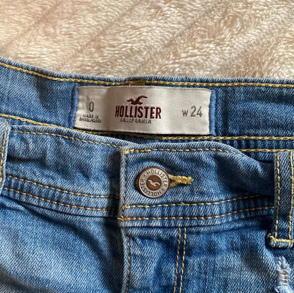 Korta lågmidjade jeansshorts Hollister - 2