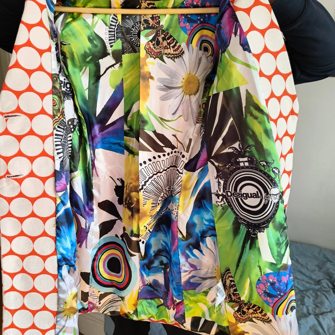 Desigual kavaj med stora prickar 38 size - 3