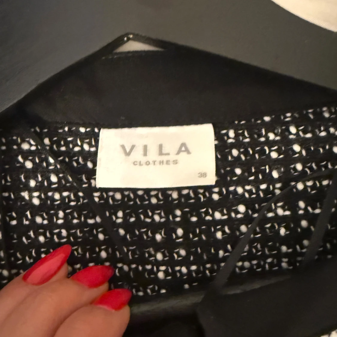 Rutig kavaj från Vila, svartvit, stl 38 - 1