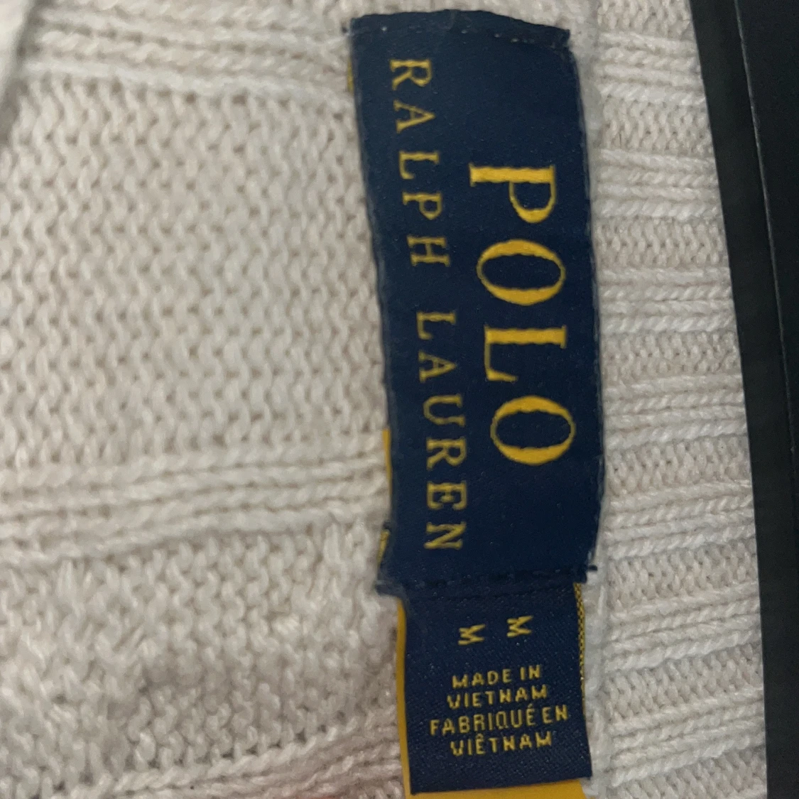 Vit kabelstickad tröja Polo Ralph Lauren - 1