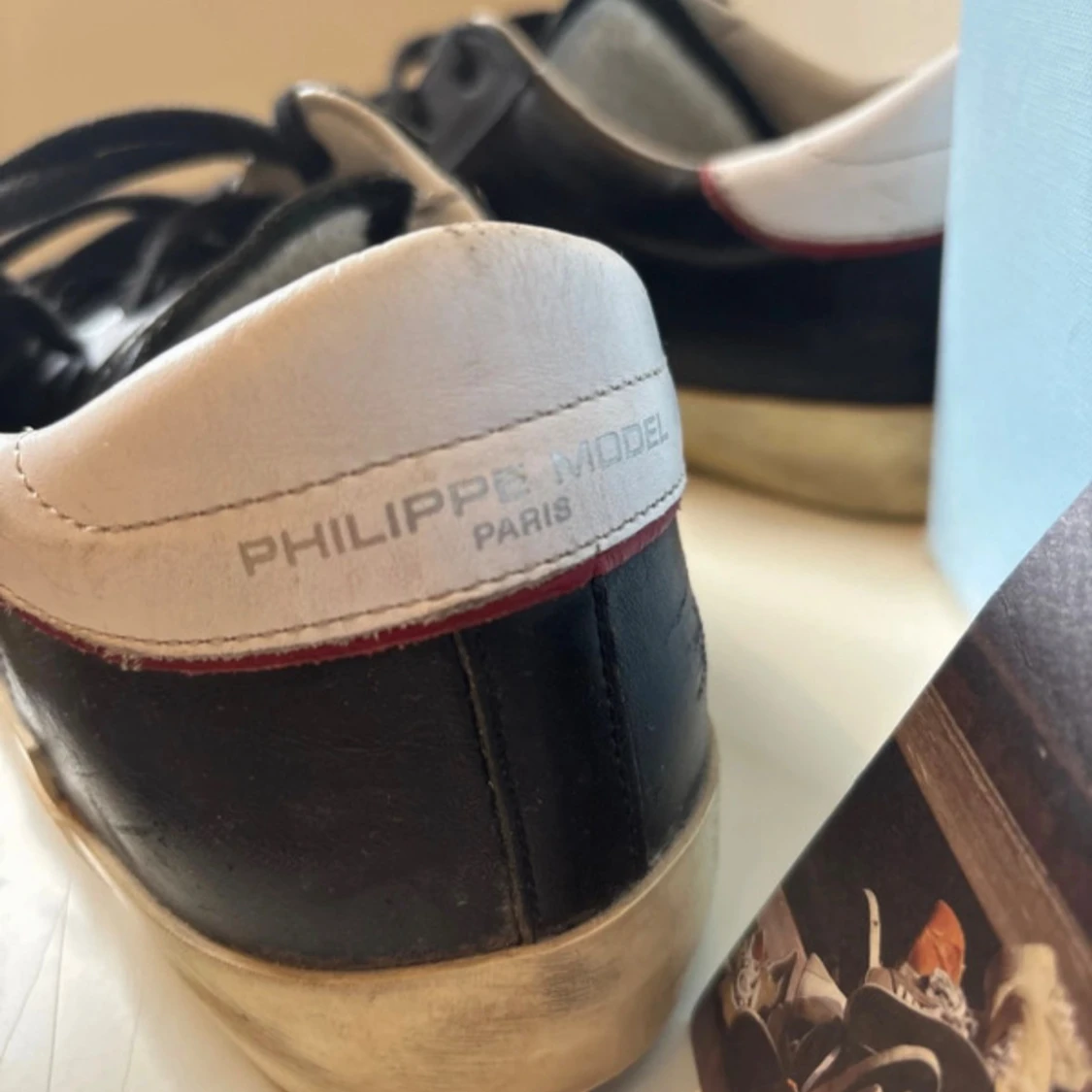Philippe Model svarta sneakers i skinn - 3