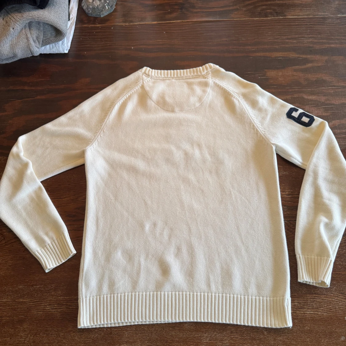 Vit stickad tröja från Morris - 1