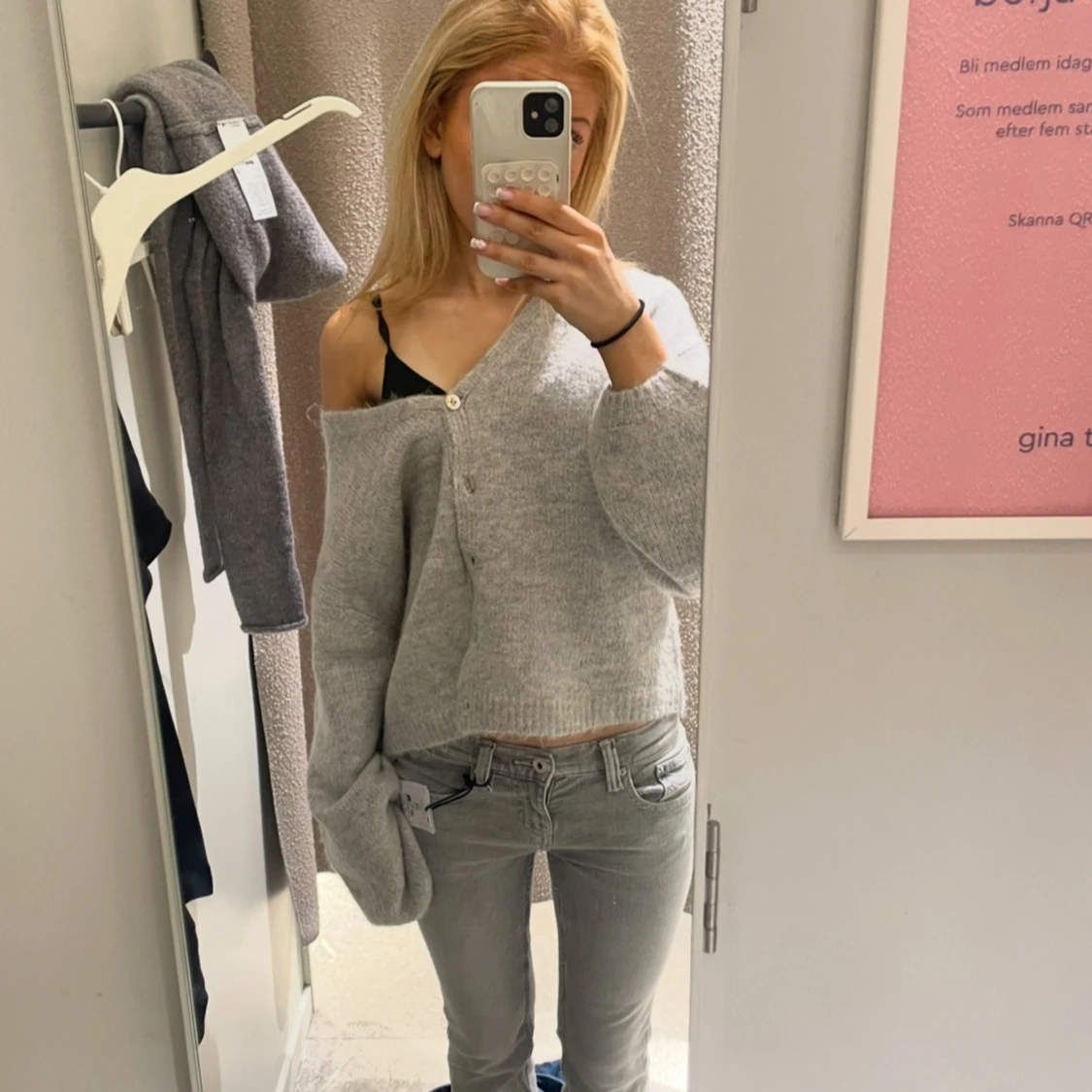 Grå kofta från Gina Tricot - 1