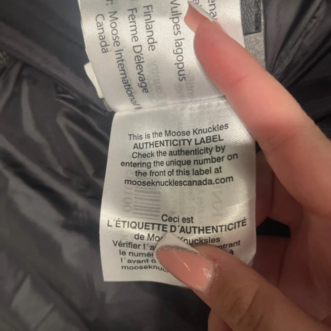 Svart dunjacka Moose Knuckles 3XL - 2