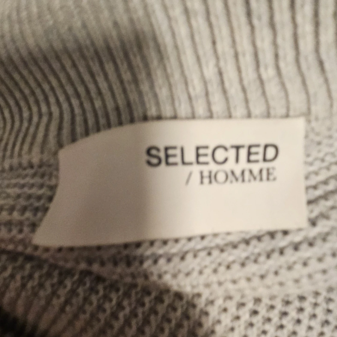 Ljusgrå half zip-tröja Selected Homme - 2