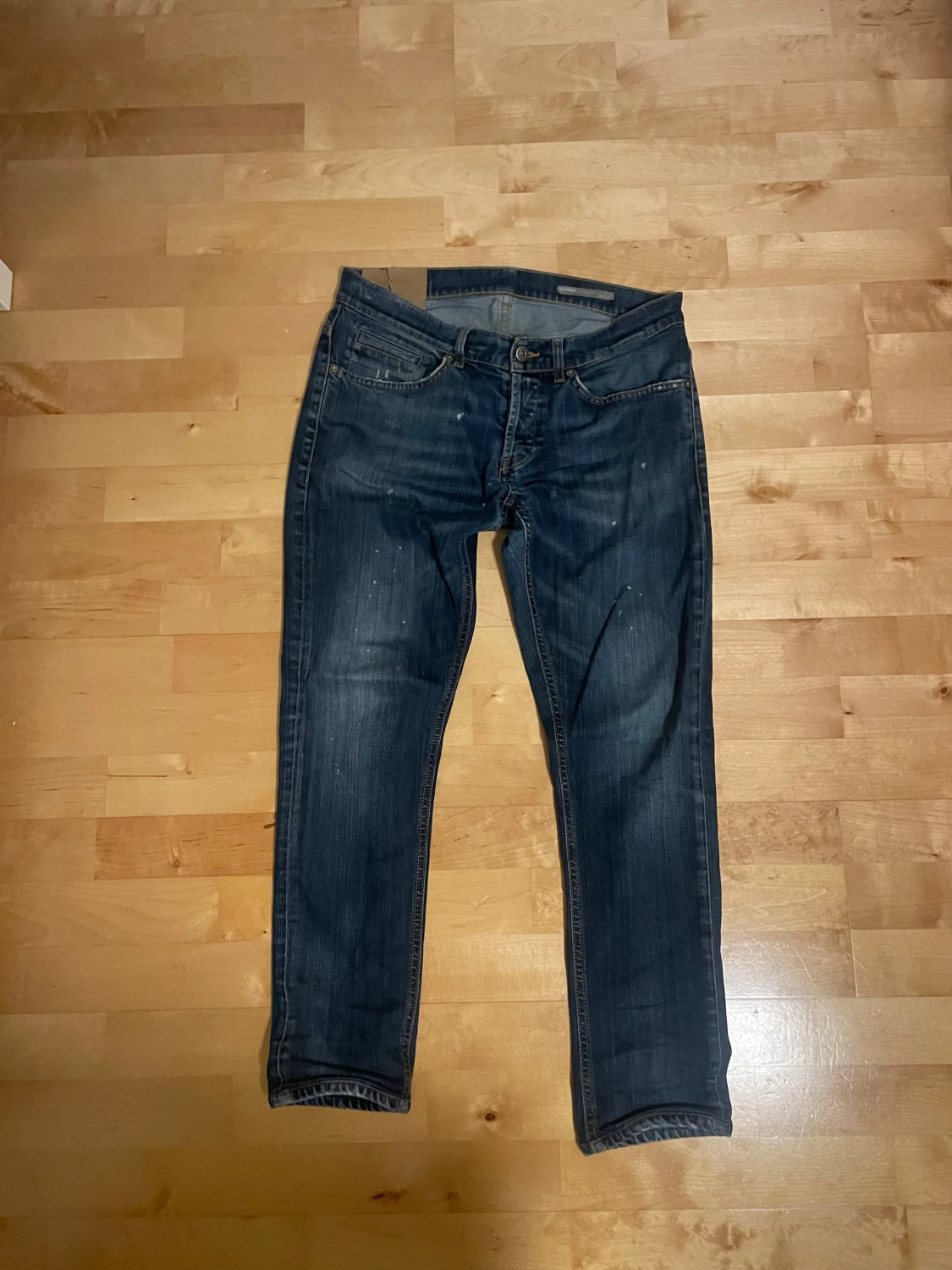Mörkblå DONDUP jeans med raka ben - 2
