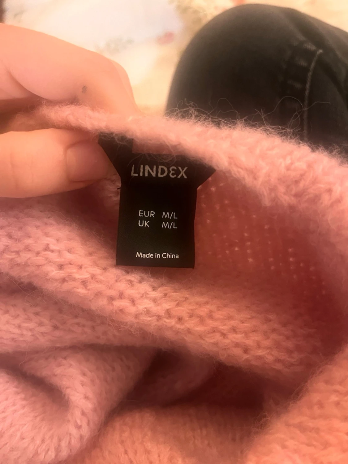 Ljusrosa stickad kofta från Lindex - 3