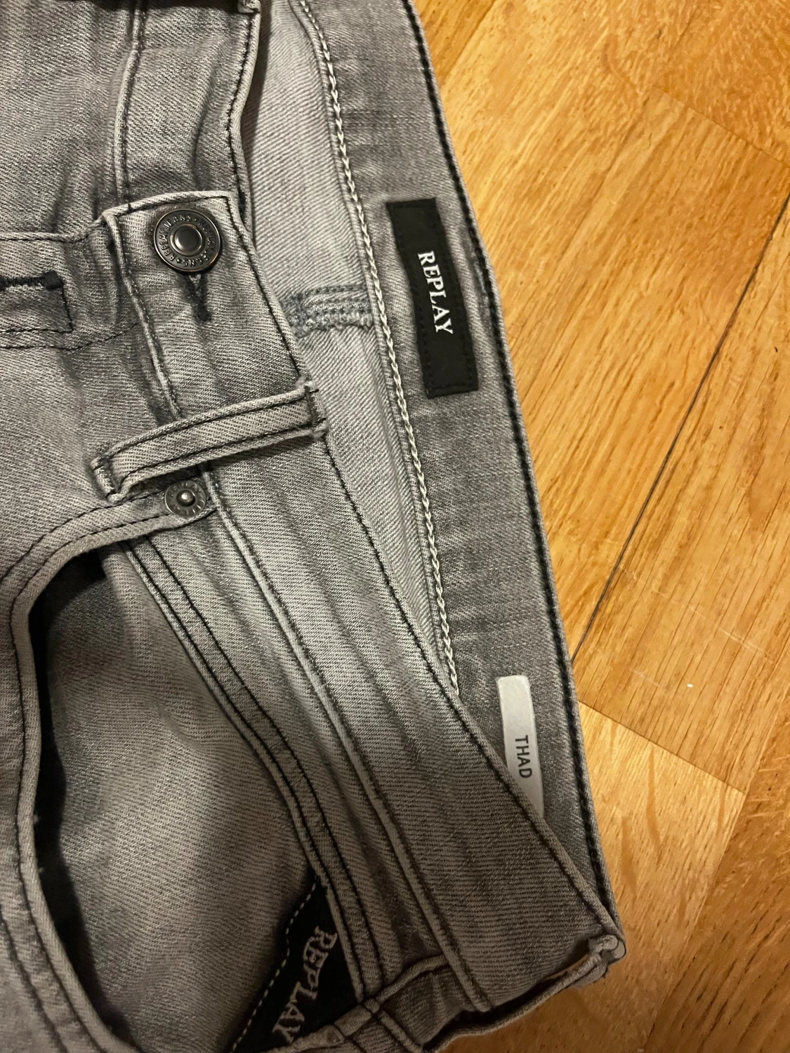 Replay grå jeans straight fit - 1