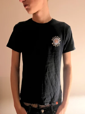 Blå spitfire wheels t-shirt - Säljer då den är för liten. Köptes i en skatebutik för runt ett år sen och har inte använt den så mycket. Tveka inte att fråga om du har något på tanken.