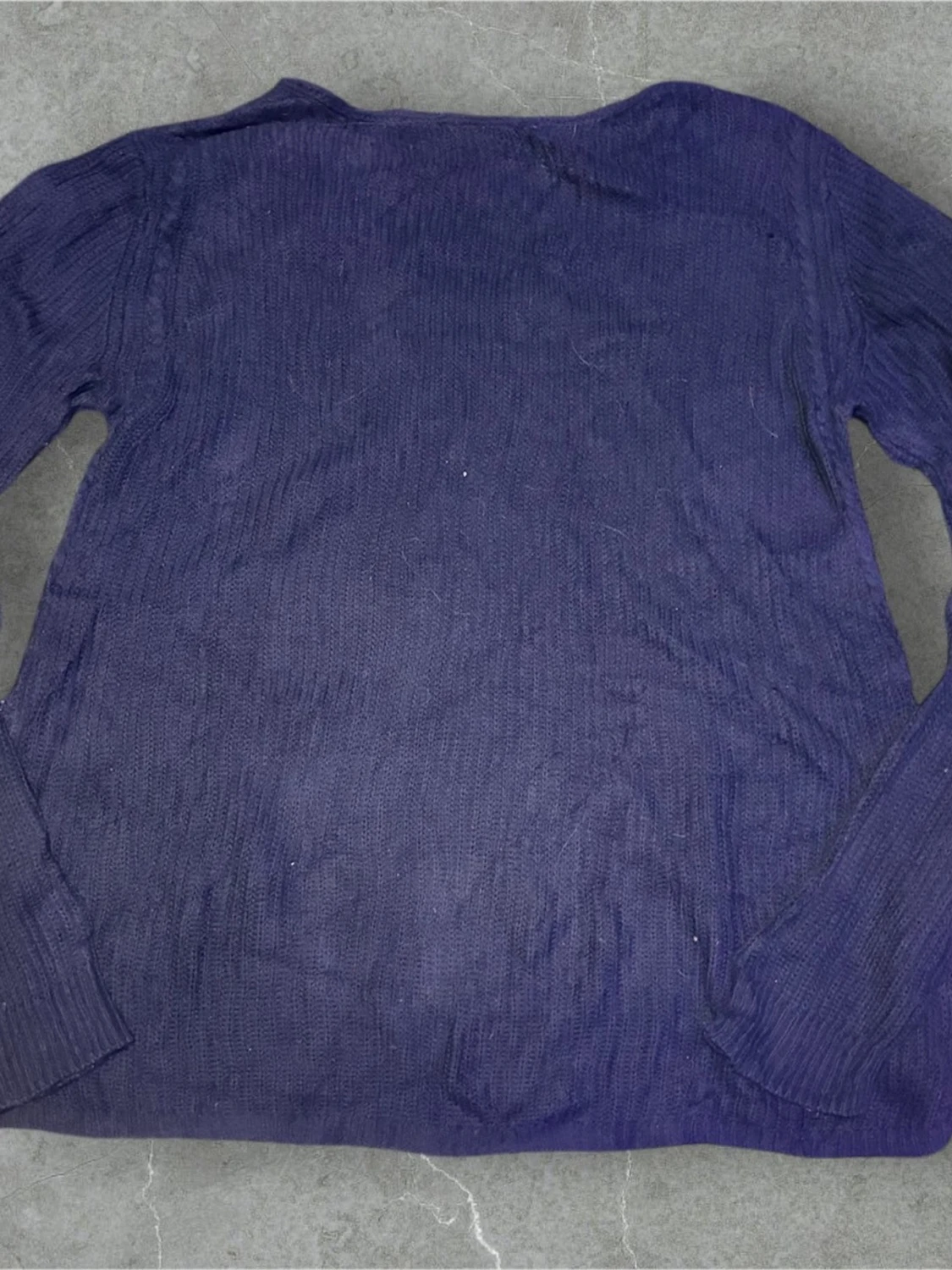 Mörkblå stickad tröja från Just Jeans - 2