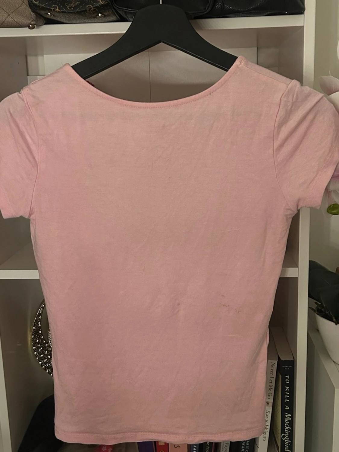 Ljusrosa topp med öppen rygg 157 - 2