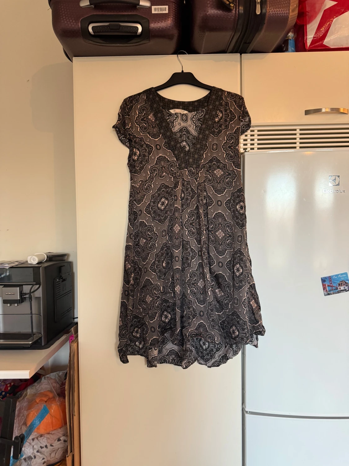 Svart och grå mönstrad Odd Molly klänning