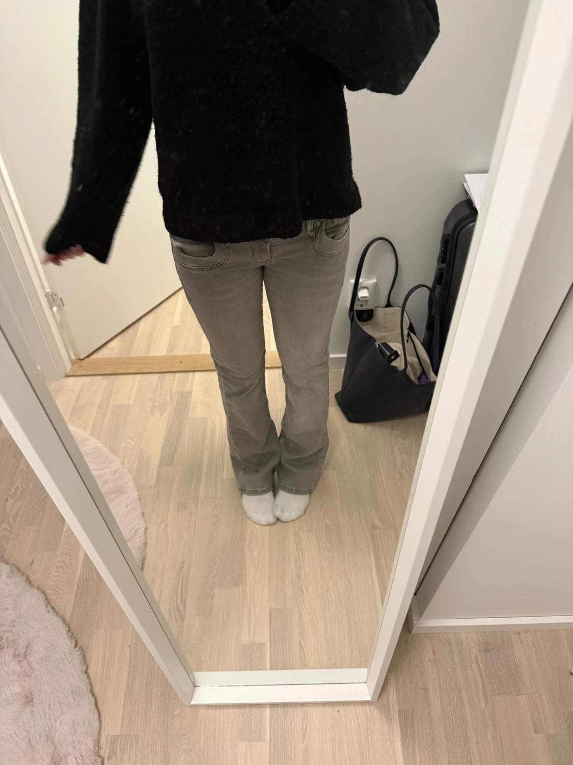 Grå bootcut jeans från LTB, 26/30