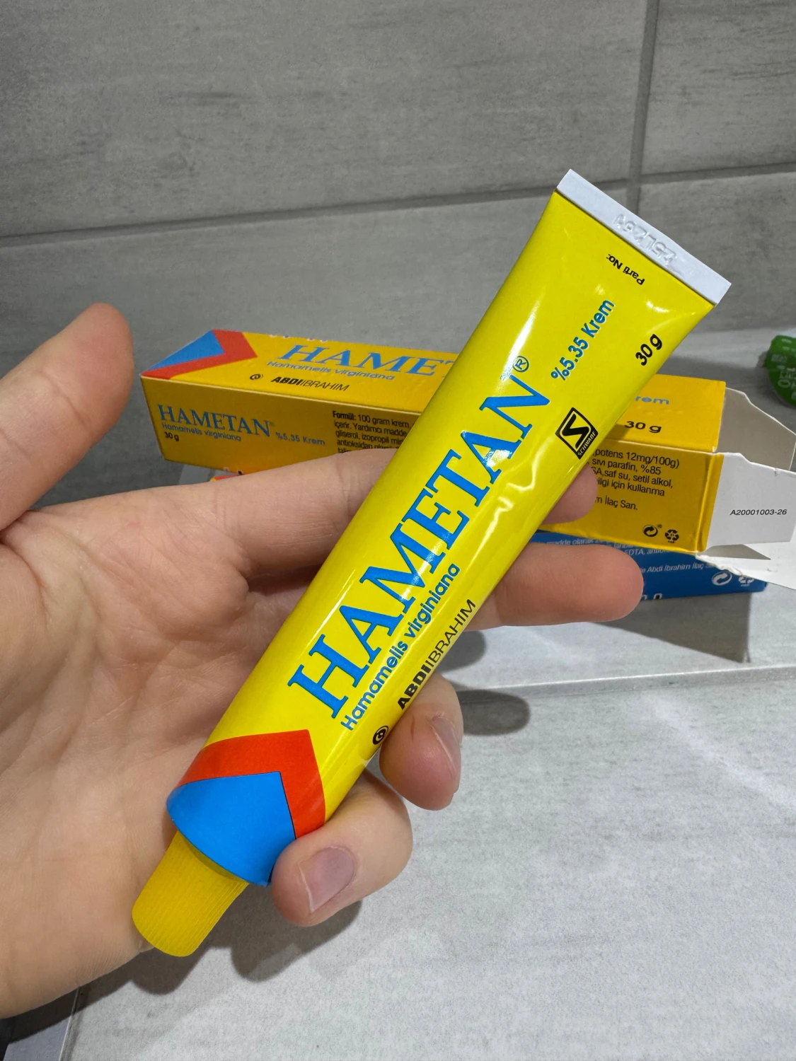 Hametan ansiktskräm och salva 30g blå och gul  - 3