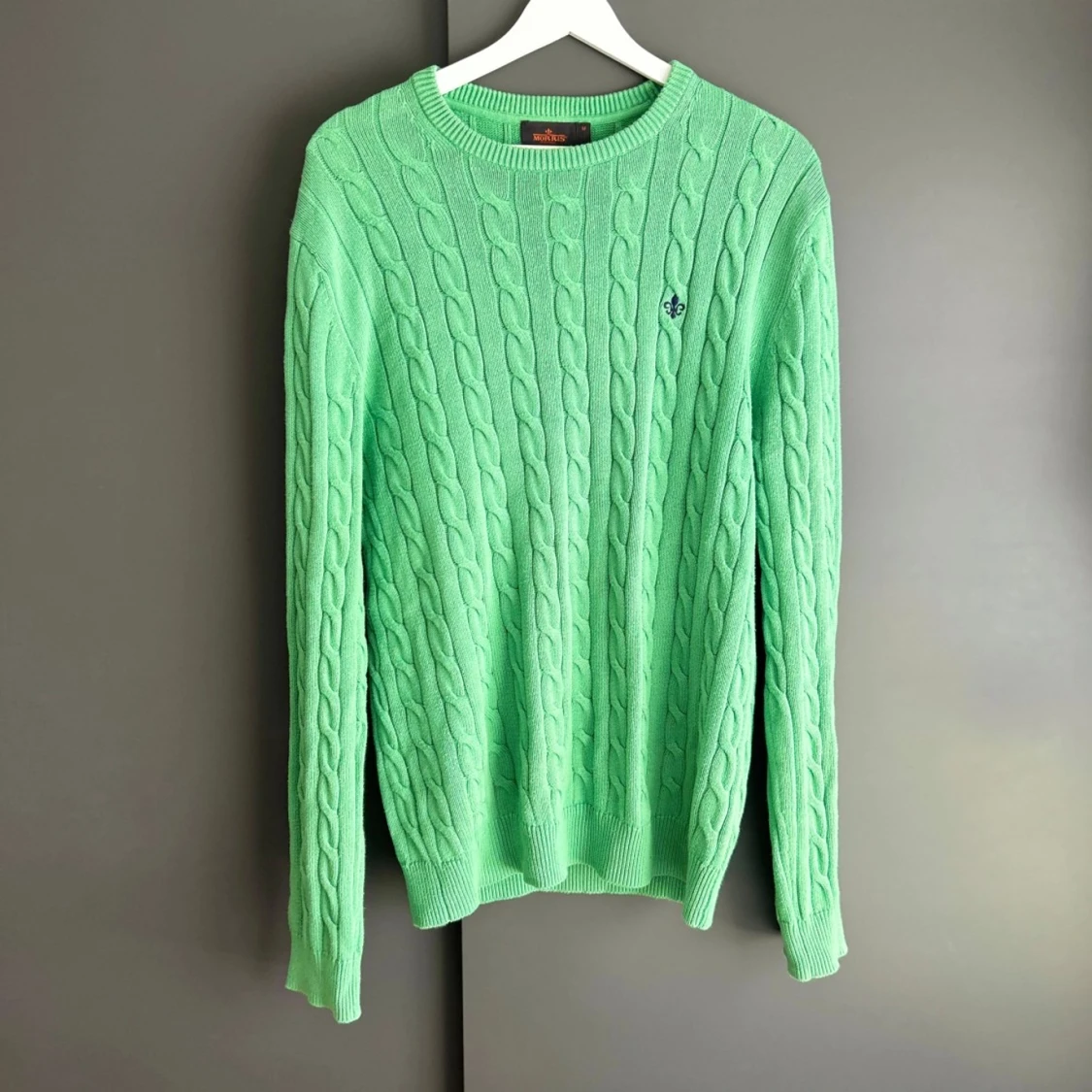 Kabelstickad morris tröja, Pima cotton - 3